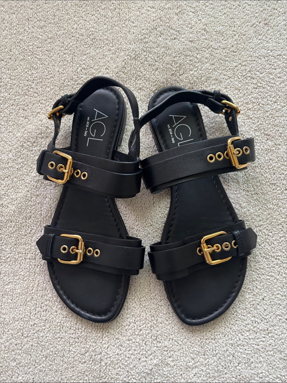 AGL Roman sandals made in Italy in EUC!